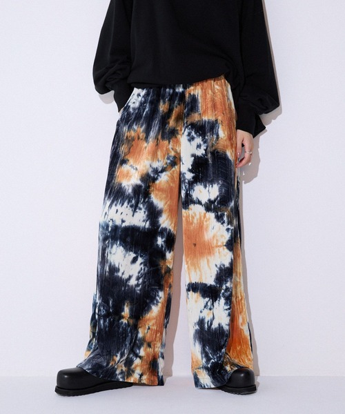 JEANASIS（ジーナシス）の「タイダイベロアイージーパンツ/586707（その他パンツ・レディース・グレー系その他/ブラウン系その他/ブラック/オレンジ系その他/パープル系その他/レッド系その他・FREE）」の6枚目の写真