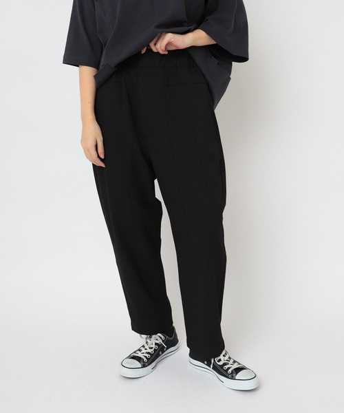 URCH RNA(アーチ アールエヌエー)の「R4367 裏ピーチ起毛PJ'Sクロップド(その他パンツ・レディース・ブラック系その他/ブラック/グリーン・FREE)」の2枚目の写真