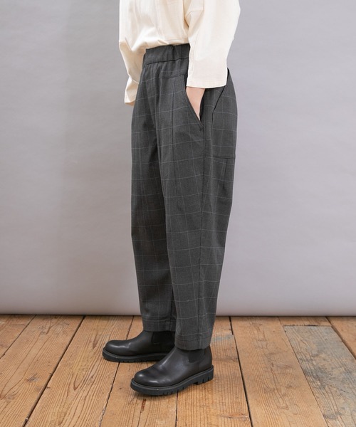 URCH RNA(アーチ アールエヌエー)の「R4367 裏ピーチ起毛PJ'Sクロップド(その他パンツ・レディース・ブラック系その他/ブラック/グリーン・FREE)」の16枚目の写真