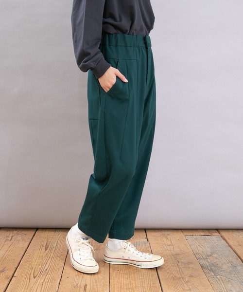 URCH RNA(アーチ アールエヌエー)の「R4367 裏ピーチ起毛PJ'Sクロップド(その他パンツ・レディース・ブラック系その他/ブラック/グリーン・FREE)」の19枚目の写真