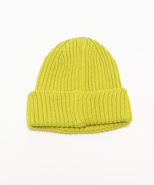 C.P. COMPANY（シーピーカンパニー）の「C.P. Company / シーピーカンパニー ACC KNIT CAP IN EF WOOL（ニットキャップ/ビーニー・メンズ・ブラウン/イエロー・FREE）」の3枚目の写真