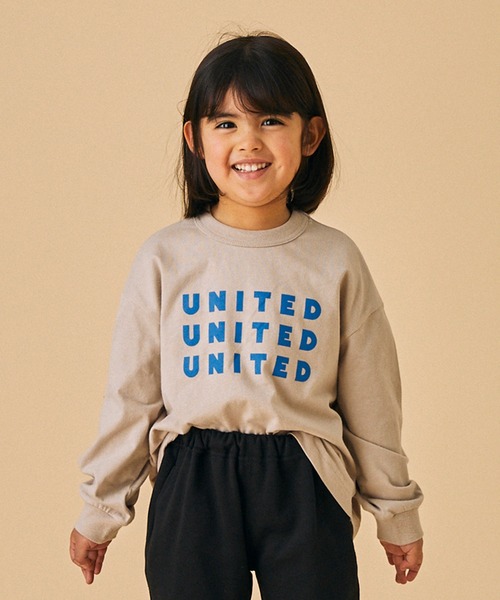 FOV（フォブ）の「FOV/フォブ UNITED L/S Tシャツ（Tシャツ/カットソー・キッズ・アイボリー/グレイッシュベージュ/ブラック・L/XL/S/M）」の3枚目の写真
