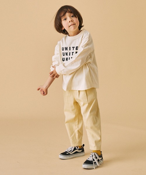 FOV(フォブ)の「FOV/フォブ UNITED L/S Tシャツ(Tシャツ/カットソー・キッズ・アイボリー/グレイッシュベージュ/ブラック・L/XL/S/M)」の4枚目の写真