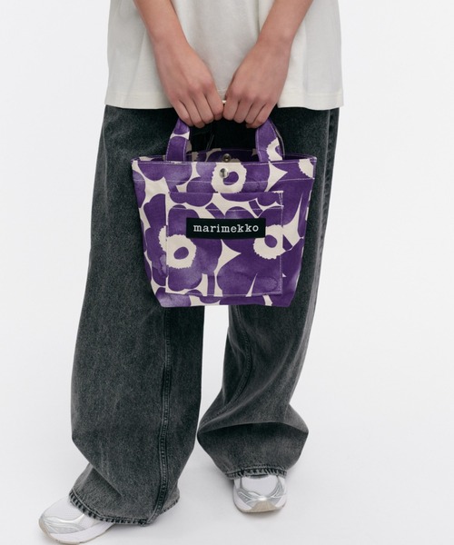 marimekko(マリメッコ)の「【ASIA EXCLUSIVE】【kioski】 Akvarelli Unikko / Ae Lunchbag(トートバッグ・レディース・パープル・FREE)」の1枚目の写真