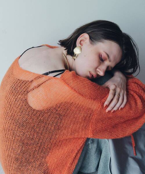 YECCA VECCA（イェッカヴェッカ）の「メタルプレートスイングピアス（ピアス（両耳用）・レディース・シルバー/ゴールド・FREE）」の5枚目の写真