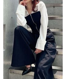 RESEXXY | スウェットビスチェドッキングシャツ【セットアップ着用可能】(シャツ/ブラウス)