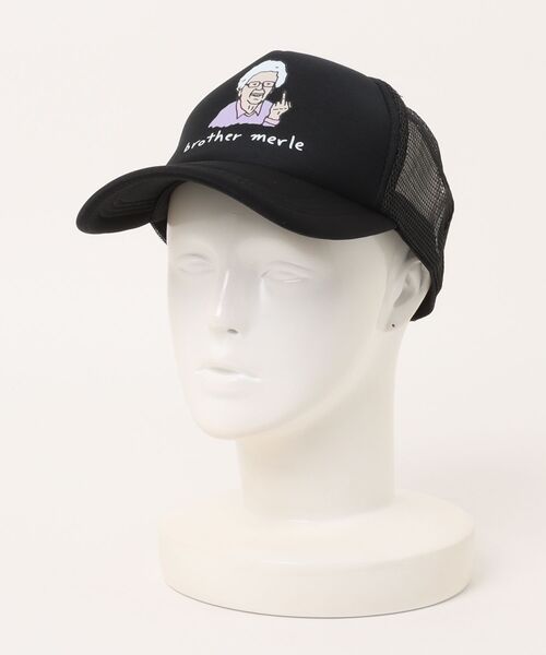 THRASHER(スラッシャー)の「Graphic Print Betty MESH CAP/グラフィックプリント メッシュキャップ トラッカーハット ストリート Y2K レトロ ユニセックス 帽子(キャップ・メンズ・トリコロール/ブラック×ホワイト/ブラック/オリーブ/ブラウン・FREE)」の11枚目の写真