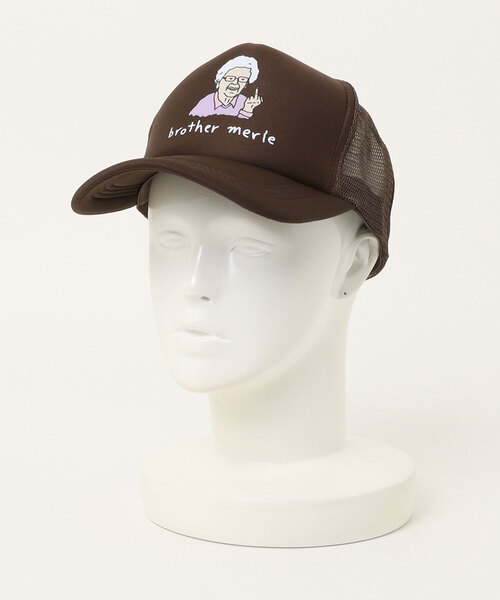 THRASHER(スラッシャー)の「Graphic Print Betty MESH CAP/グラフィックプリント メッシュキャップ トラッカーハット ストリート Y2K レトロ ユニセックス 帽子(キャップ・メンズ・トリコロール/ブラック×ホワイト/ブラック/オリーブ/ブラウン・FREE)」の13枚目の写真