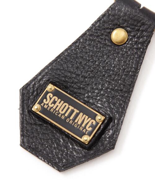 Schott(ショット)の「Schott/ショット/LEATHER KEY RING/レザーキーリング(キーホルダー・メンズ・ブラック・F)」の4枚目の写真