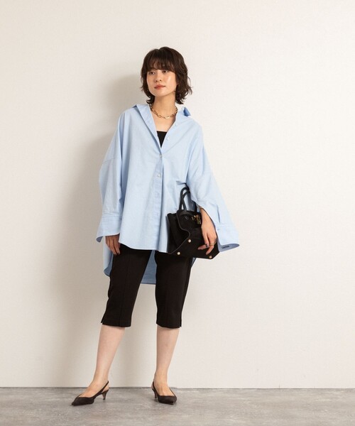 NOLLEY’S（ノーリーズ）の「【MAQWEL/マクウェル】ウォッシャブルカプリジョーゼットパンツ（その他パンツ・レディース・ブラック・FREE）」の5枚目の写真