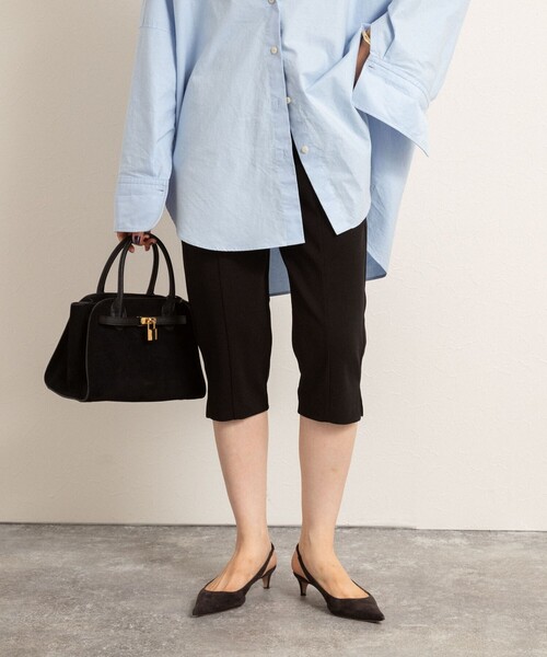 NOLLEY’S（ノーリーズ）の「【MAQWEL/マクウェル】ウォッシャブルカプリジョーゼットパンツ（その他パンツ・レディース・ブラック・FREE）」の10枚目の写真