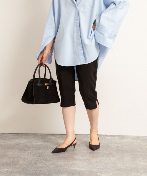 NOLLEY’S（ノーリーズ）の「【MAQWEL/マクウェル】ウォッシャブルカプリジョーゼットパンツ（その他パンツ・レディース・ブラック・FREE）」の13枚目の写真