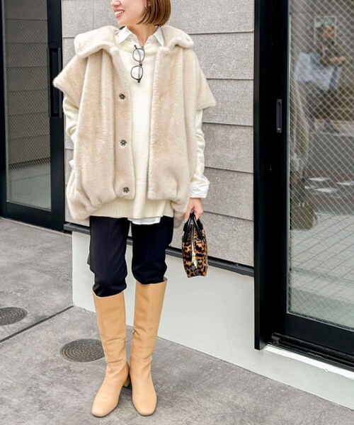 NOLLEY’S（ノーリーズ）の「【MAQWEL/マクウェル】ウォッシャブルカプリジョーゼットパンツ（その他パンツ・レディース・ブラック・FREE）」の14枚目の写真