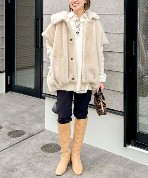 NOLLEY’S（ノーリーズ）の「【MAQWEL/マクウェル】ウォッシャブルカプリジョーゼットパンツ（その他パンツ・レディース・ブラック・FREE）」の15枚目の写真