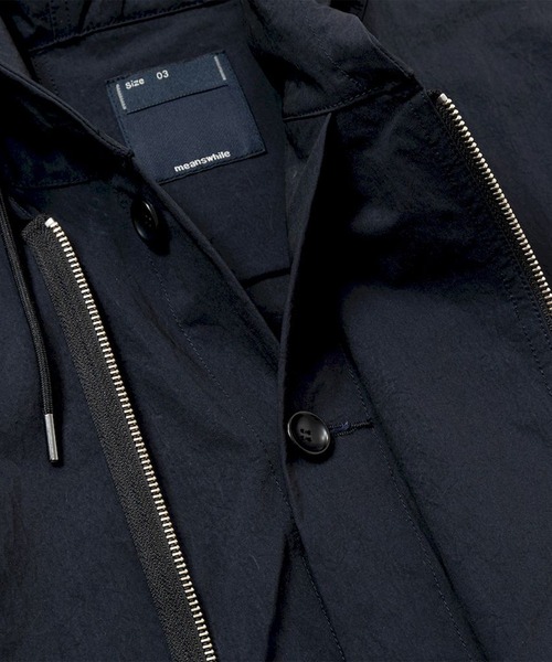 meanswhile(ミーンズワイル)の「Dope Dyed Hooded Blouson(パーカー・メンズ・ブラック/ブラウン系・1(S)/3(L)/2(M))」の14枚目の写真