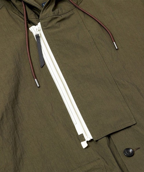 meanswhile(ミーンズワイル)の「Dope Dyed Hooded Blouson(パーカー・メンズ・ブラック/ブラウン系・1(S)/3(L)/2(M))」の8枚目の写真