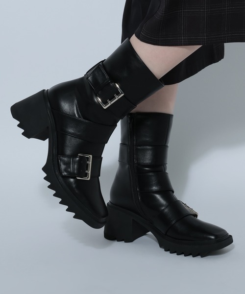 PAGEBOY（ページボーイ）の「ハトメシャークソールブーツ（ブーツ・レディース・ブラック/ブロンズ・MEDIUM/LARGE）」の10枚目の写真