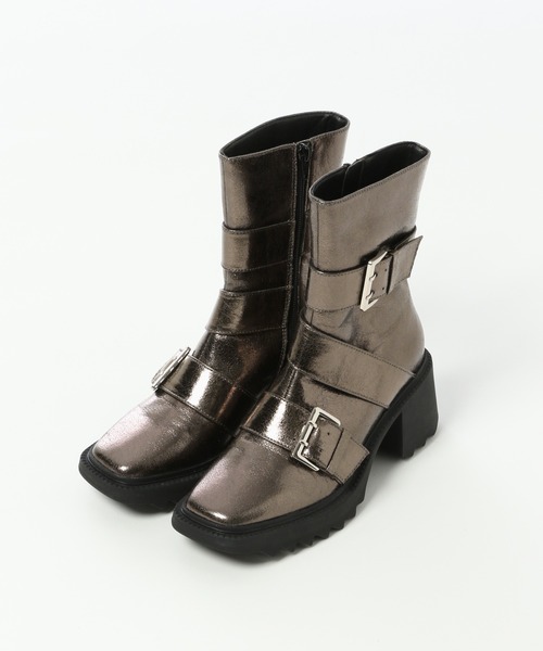 PAGEBOY（ページボーイ）の「ハトメシャークソールブーツ（ブーツ・レディース・ブラック/ブロンズ・MEDIUM/LARGE）」の13枚目の写真
