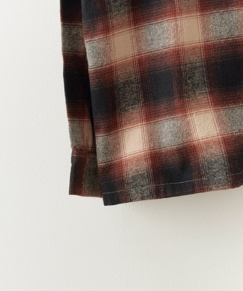 FIVE BROTHER（ファイブブラザー）の「FIVE BROTHER/ファイブブラザー CHECK ONE-OP SHIRTS シャツ（シャツ/ブラウス・メンズ・ブルー/ブラウン/ブラック・XL/L/M/S）」の9枚目の写真