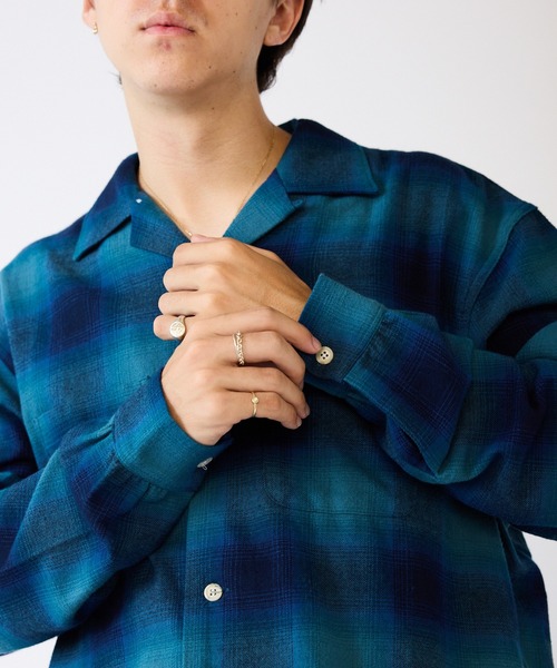 FIVE BROTHER（ファイブブラザー）の「FIVE BROTHER/ファイブブラザー CHECK ONE-OP SHIRTS シャツ（シャツ/ブラウス・メンズ・ブルー/ブラウン/ブラック・XL/L/M/S）」の20枚目の写真