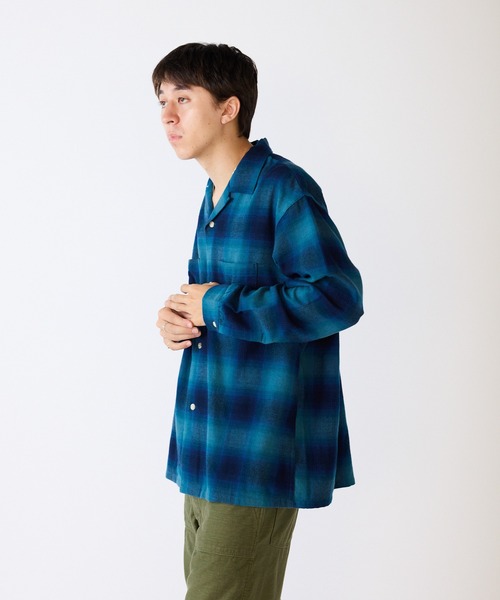 FIVE BROTHER（ファイブブラザー）の「FIVE BROTHER/ファイブブラザー CHECK ONE-OP SHIRTS シャツ（シャツ/ブラウス・メンズ・ブルー/ブラウン/ブラック・XL/L/M/S）」の18枚目の写真