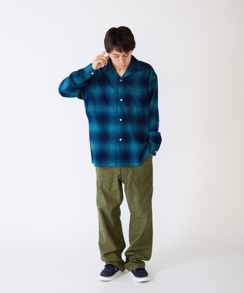 FIVE BROTHER（ファイブブラザー）の「FIVE BROTHER/ファイブブラザー CHECK ONE-OP SHIRTS シャツ（シャツ/ブラウス・メンズ・ブルー/ブラウン/ブラック・XL/L/M/S）」の13枚目の写真