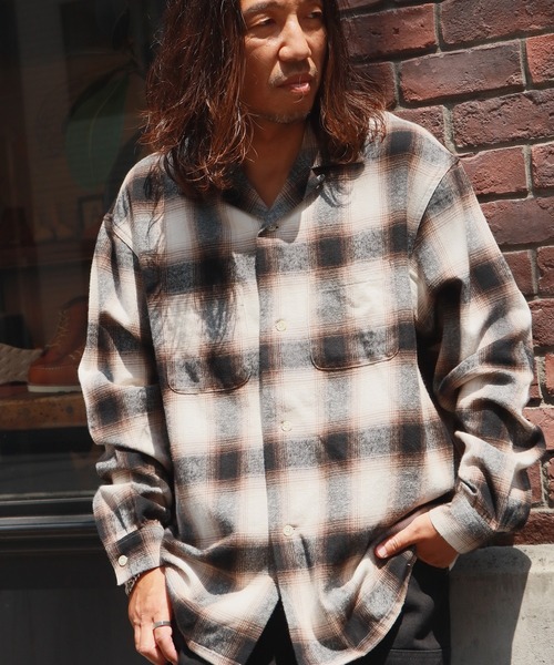 FIVE BROTHER（ファイブブラザー）の「FIVE BROTHER/ファイブブラザー CHECK ONE-OP SHIRTS シャツ（シャツ/ブラウス・メンズ・ブルー/ブラウン/ブラック・XL/L/M/S）」の22枚目の写真