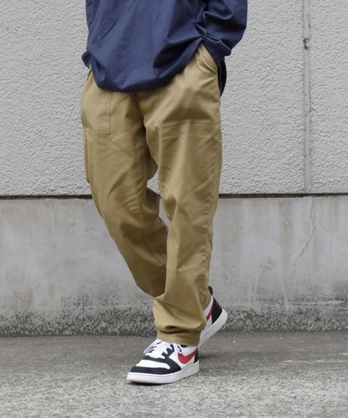 GLAZOS（グラソス）の「コットンツイル・ベイカーパンツ（その他パンツ・キッズ・ブラック/ベージュ/チャコール・180cm/150cm/160cm/170cm）」の2枚目の写真