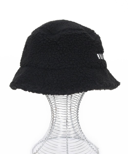 mko13109-Barcode Embroidery Boa Hat ボアハット(F25F310)（ハット