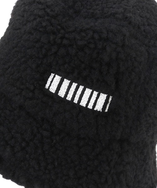 mko13109-Barcode Embroidery Boa Hat ボアハット(F25F310)（ハット