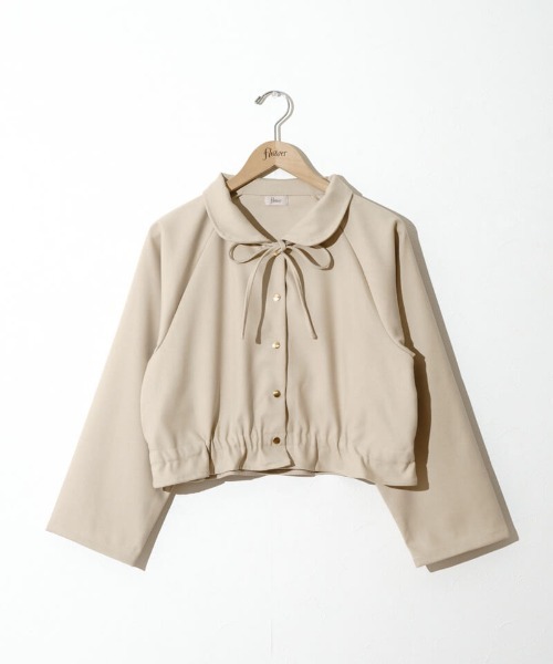 flower(フラワー)の「コンパクトウォームジャケット(ブルゾン・レディース・ブラウン/アイボリー・FREE)」の5枚目の写真