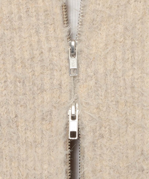 LOWRYS FARM（ローリーズファーム）の「フェザーニットブルゾン  591519（ブルゾン・レディース・ブラウン/チャコールグレー/アイボリー・FREE）」の13枚目の写真