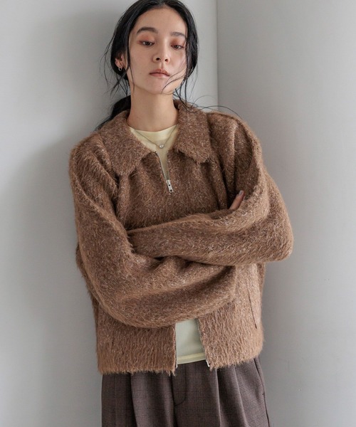 セール】フェザーニットブルゾン 591519（ブルゾン）｜LOWRYS FARM