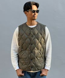 【TAION】MILITARY CREW NECK DOWN VEST（SOFT SHELL）