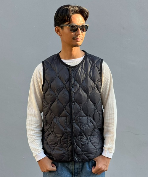 【TAION】MILITARY CREW NECK DOWN VEST（SOFT SHELL）