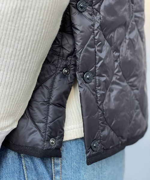 TAION(タイオン)の「【TAION】MILITARY CREW NECK DOWN VEST(SOFT SHELL)(ダウンベスト・メンズ・ブラック/ダークオリーブ・LARGE/MEDIUM/X-LARGE)」の6枚目の写真