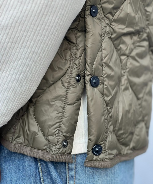 TAION(タイオン)の「【TAION】MILITARY CREW NECK DOWN VEST(SOFT SHELL)(ダウンベスト・メンズ・ブラック/ダークオリーブ・LARGE/MEDIUM/X-LARGE)」の8枚目の写真