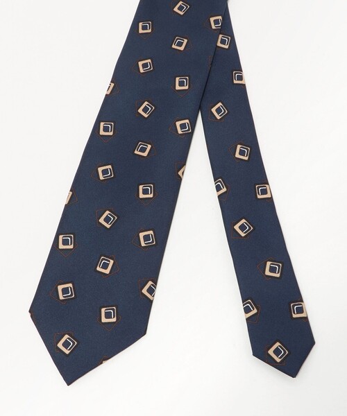 green label relaxing（グリーンレーベルリラクシング）の「＜Luisa Esposito＞8.0cm スタンプ コモン2 ネクタイ（ネクタイ・メンズ・ネイビー・FREE）」の2枚目の写真