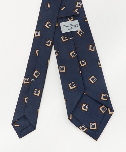green label relaxing（グリーンレーベルリラクシング）の「＜Luisa Esposito＞8.0cm スタンプ コモン2 ネクタイ（ネクタイ・メンズ・ネイビー・FREE）」の3枚目の写真