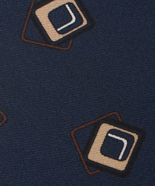 green label relaxing（グリーンレーベルリラクシング）の「＜Luisa Esposito＞8.0cm スタンプ コモン2 ネクタイ（ネクタイ・メンズ・ネイビー・FREE）」の4枚目の写真