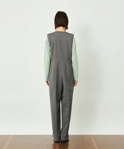 MACKINTOSH PHILOSOPHY(マッキントッシュ フィロソフィー)の「GREY LABEL ノーカラージャンプスーツ(サロペット/オーバーオール・レディース・ダークネイビー/チャコールグレー・1/2)」の8枚目の写真