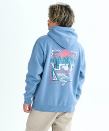 Quiksilver（クイックシルバー）の「PG DESERT WAVES SWEA /クイックシルバー裏起毛バックプリントプルオーバーパーカー・フーディー（スウェット）」
