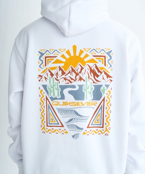 Quiksilver(クイックシルバー)の「PG DESERT WAVES SWEA /クイックシルバー裏起毛バックプリントプルオーバーパーカー・フーディー(スウェット・メンズ・ブルー/ブラック/ホワイト・X-LARGE/LARGE/MEDIUM)」の10枚目の写真