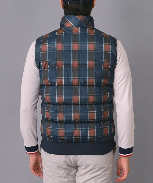 adabat（アダバット）の「【新レーベル ADABAT NAVY】撥水 タータンチェック中綿ベスト（その他アウター・メンズ・ネイビー系1・50/48/46）」の11枚目の写真