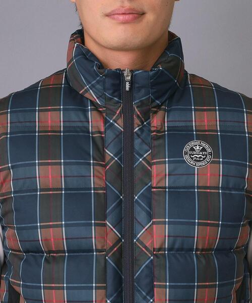 adabat（アダバット）の「【新レーベル ADABAT NAVY】撥水 タータンチェック中綿ベスト（その他アウター・メンズ・ネイビー系1・50/48/46）」の12枚目の写真