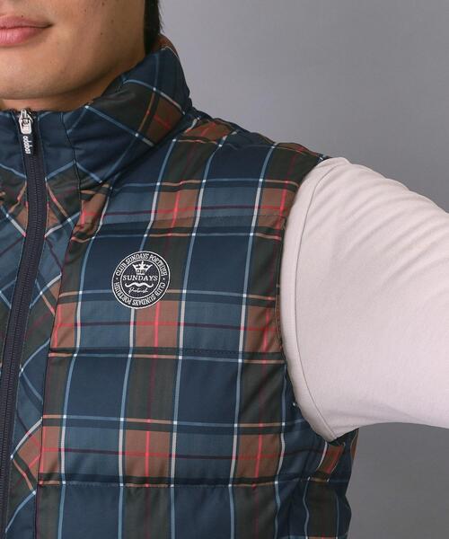 adabat（アダバット）の「【新レーベル ADABAT NAVY】撥水 タータンチェック中綿ベスト（その他アウター・メンズ・ネイビー系1・50/48/46）」の13枚目の写真