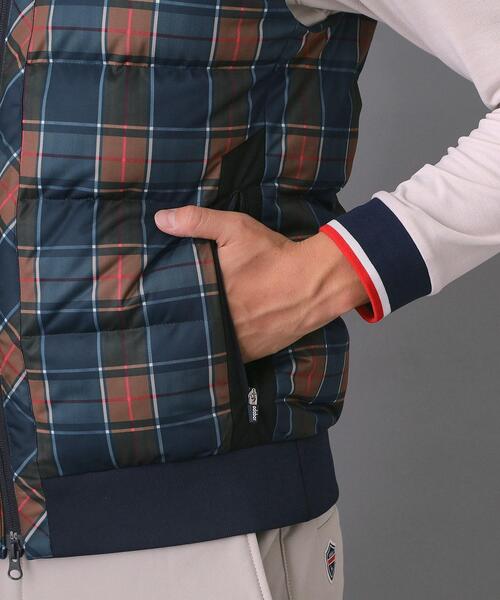 adabat（アダバット）の「【新レーベル ADABAT NAVY】撥水 タータンチェック中綿ベスト（その他アウター・メンズ・ネイビー系1・50/48/46）」の14枚目の写真