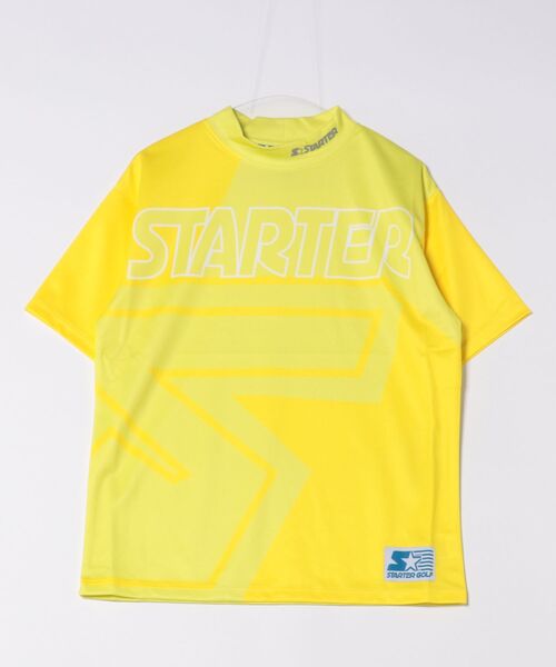 STARTER（スターター）の「★STARTER GOLF★スターターゴルフ FIELDSENSOR(R)吸水速乾 STARTERビックロゴ モックネック半袖カットソー SG-123001（Tシャツ/カットソー・メンズ・ブラック/イエロー/サックスブルー・M/L）」の3枚目の写真
