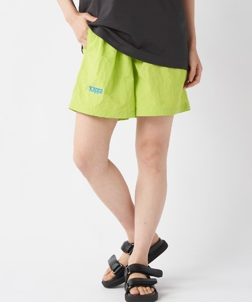 Kappa(カッパ)の「≪ウェルネスシリーズ≫水陸両用 ユニセックス ナイロンハーフパンツ(その他パンツ・レディース・グリーン/ライム/ベージュ/ブラック・SMALL/LARGE/MEDIUM)」の3枚目の写真