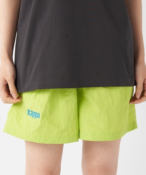 Kappa(カッパ)の「≪ウェルネスシリーズ≫水陸両用 ユニセックス ナイロンハーフパンツ(その他パンツ・レディース・グリーン/ライム/ベージュ/ブラック・SMALL/LARGE/MEDIUM)」の6枚目の写真